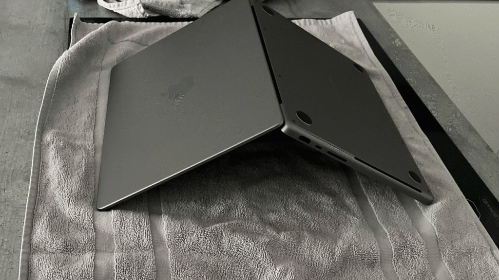 Water spilled MacBook Pro upside down