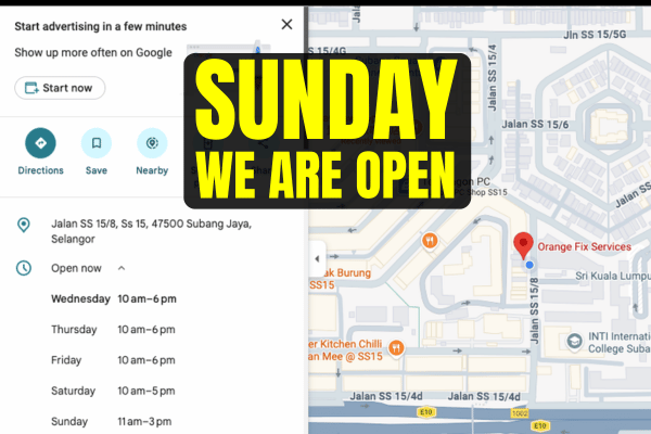Sunday MacBook Repair Selangor