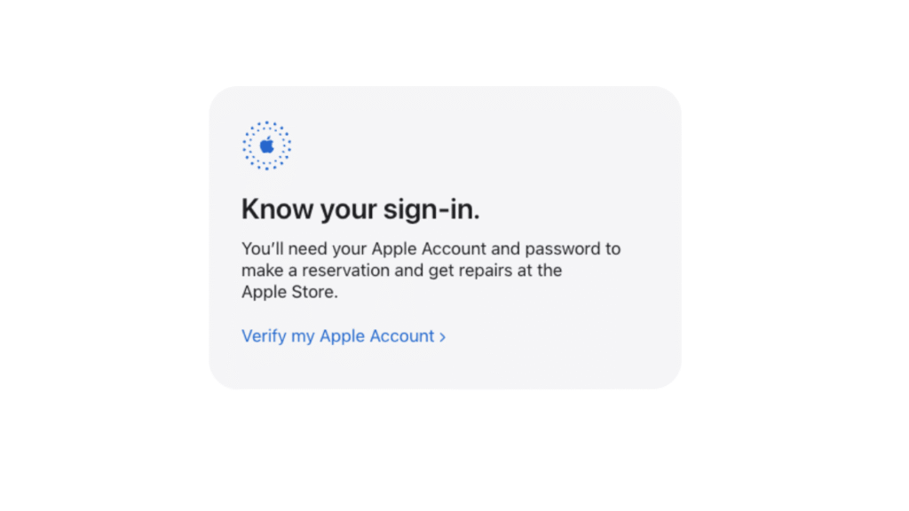 Log in Apple Account