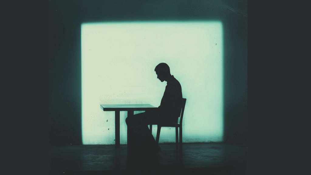 Sitting Alone By the Desk