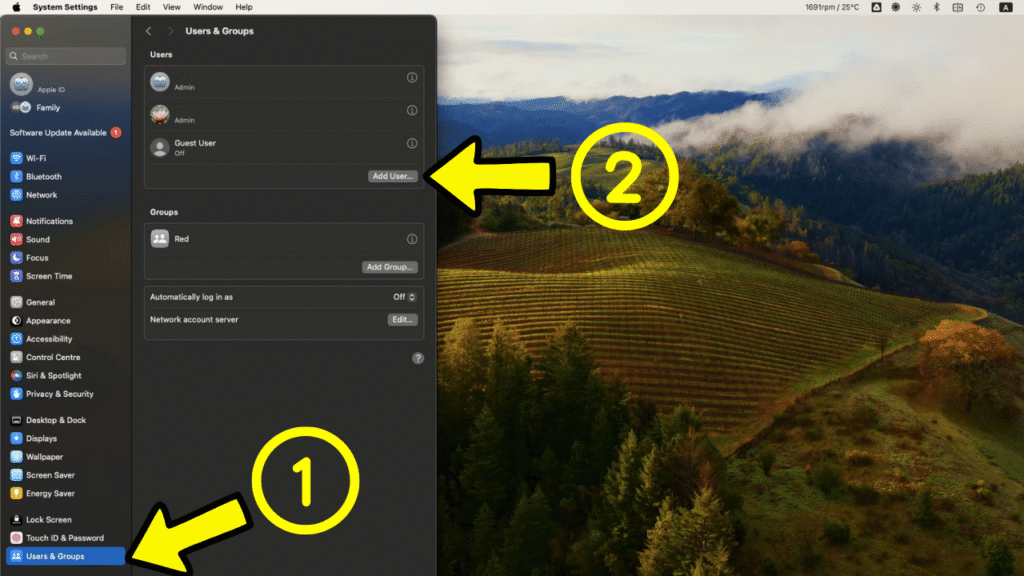 System Settings macOS