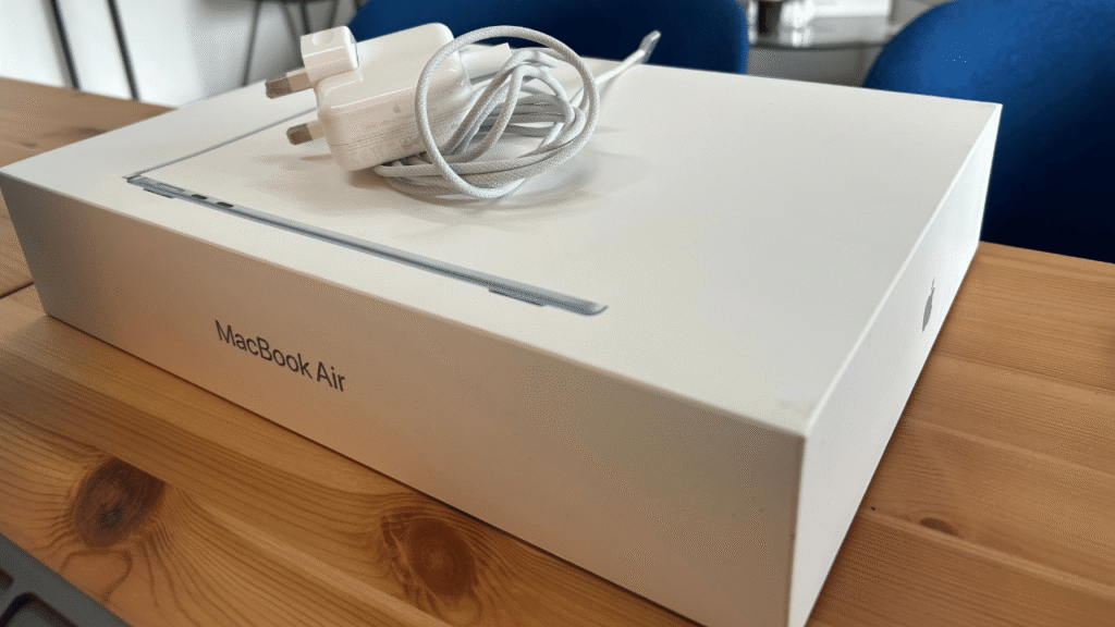 M4 MacBook Air Box and Charger