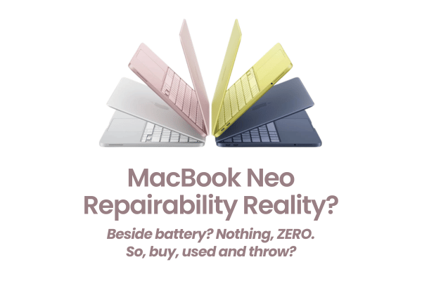 MacBook Neo Repairability Reality