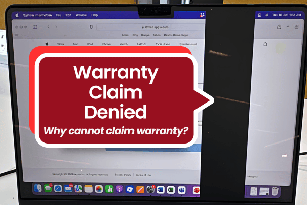MacBook screen warranty