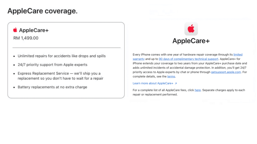 iPhone Duo AppleCare